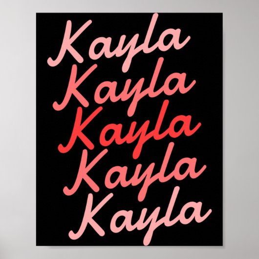 Simple Modern Cool Tygraphy Name Toddler  Poster (Voorkant)