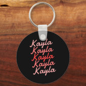 Simple Modern Cool Tygraphy Name Toddler Sleutelhanger (Voorkant)