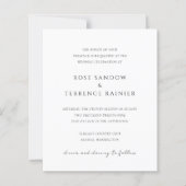 Simple Modern Elegant Wedding Invitation (Voorkant)
