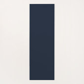 Simple Modern Floral Script Name Navy Blue Lotus  Yogamat (Achterkant)