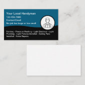 Simple Modern Handyman Home Maintenance Visitekaartje (Voorkant / Achterkant)