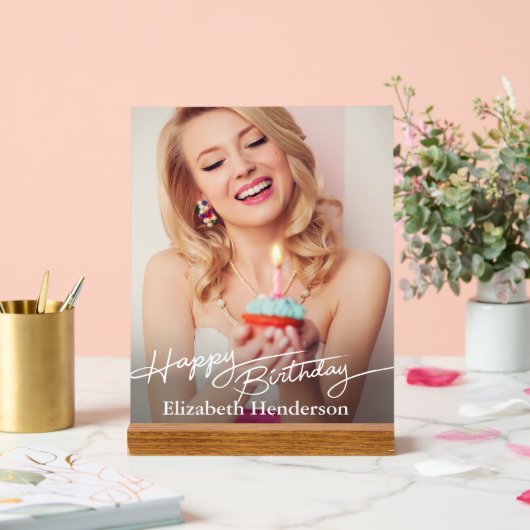 Simple Modern Happy Birthday (Mariage)