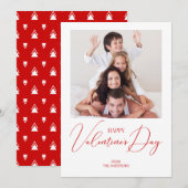 Simple Modern Happy Valentin-dagfotokaart Feestdagenkaart (Voorkant / Achterkant)