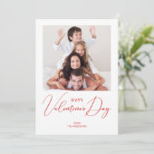 Simple Modern Happy Valentin-dagfotokaart Feestdagenkaart (Staand voorkant)
