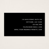 Simple Modern Jewelry Designer Logo Visitekaartje (Achterkant)