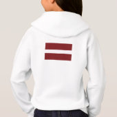 Simple Modern Lettonie Drapeau Souvenir, Arrière (Dos)