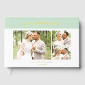 Simple Modern Light Olive Handwritten Script Photo (Recto)