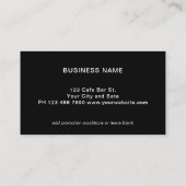 Simple Modern Logo Business Loyalty Card Visitekaartje (Achterkant)