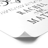 Simple&Modern Mariage Livre d'or Signaler l'affich (Coin)