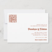 Simple Modern Photo Collage Wedding Kaart (Achterkant)