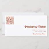 Simple Modern Photo Collage Wedding Save The Date (Achterkant)