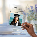 Simple modern photo Graduate<br><div class="desc">Celebrate your graduate with a timeless keepsake they will treasure for years to come. This elegant acrylic photo plaque features a clean modern layout, customizable graduation details, and space for a favorite senior portrait. Perfect as a display piece at the graduation party — and even more meaningful afterward as a...</div>