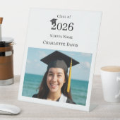 Simple modern photo Graduation party welcome Reclamebord Met Voetstuk (Insitu)