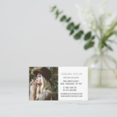 Simple Modern Photo Professional Personalised  Visitekaartje (Staand voorkant)
