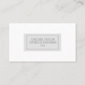 Simple Modern Photo Professional Personalised  Visitekaartje (Achterkant)