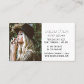Simple Modern Photo Professional Personalised  Visitekaartje (Voorkant)