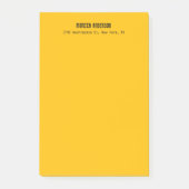 Simple Modern Plain Professional Amber Yellow Post-it® Notes (Voorkant)