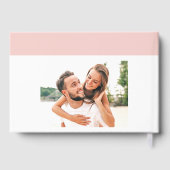 Simple Modern Salmon Pink Handwritten Script Photo (Verso)