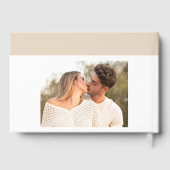 Simple Modern Sand Beige Handwritten Script Photo (Verso)