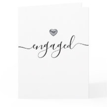 Simple Modern Silver Heart White ingeschakeld