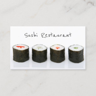 Simple Modern Sushi-Visitekaartje Visitekaartje