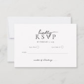 Simple Modern Typography Script Wedding RSVP (Devant)