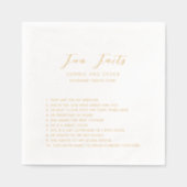 Simple Modern Wedding Folie Servetten (Voorkant)