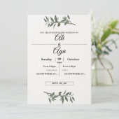 Simple Modern Wedding Invitation | Clean Minimal D (Debout devant)