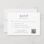 Simple Modern Wedding RSVP Kaartje (Voorkant)