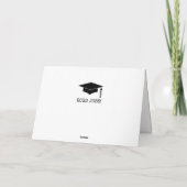 Simple Modern Yellow Back Afstuderen Kaart (Achterkant)