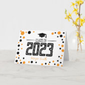 Simple Modern Yellow Back Afstuderen Kaart (Gele Bloem)