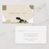 Simple moderne Abstrait Cartes de visite artistiqu (Devant / Derrière)