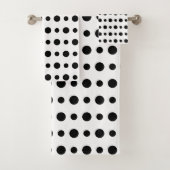 Simple Moderne Abstrait Points Noirs sur Fond Blan (En situation)