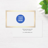 Simple Moderne Ajouter Logo Bordure Or (Bureau)