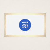 Simple Moderne Ajouter Logo Bordure Or (Devant)