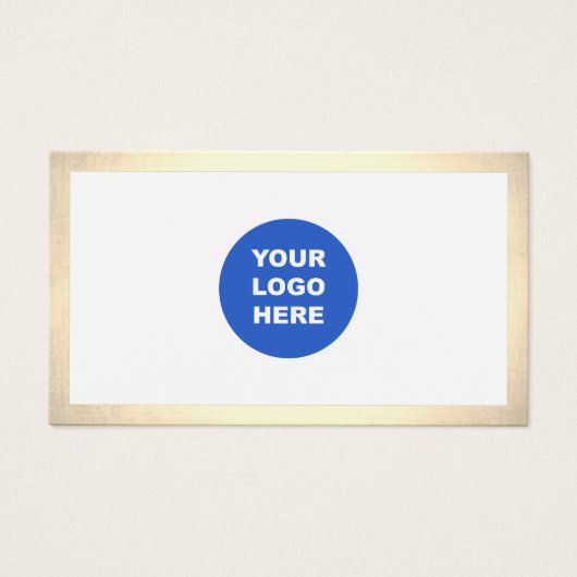 Simple Moderne Ajouter Logo Bordure Or (Devant)