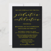 SIMPLE MODERNE ARCH SCRIPT GRADUCATION INVITATION (Dos)