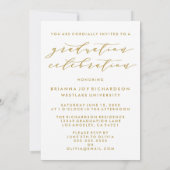SIMPLE MODERNE ARCH SCRIPT GRADUCATION INVITATION (Dos)