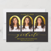 SIMPLE MODERNE ARCH SCRIPT GRADUCATION INVITATION (Devant)