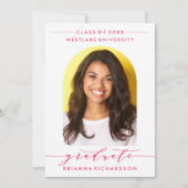 SIMPLE MODERNE ARCH SCRIPT GRADUCATION INVITATION (Devant)