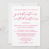 SIMPLE MODERNE ARCH SCRIPT GRADUCATION INVITATION (Dos)