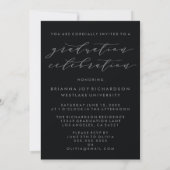 SIMPLE MODERNE ARCH SCRIPT GRADUCATION INVITATION (Dos)