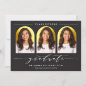 SIMPLE MODERNE ARCH SCRIPT GRADUCATION INVITATION (Devant)