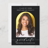 SIMPLE MODERNE ARCH SCRIPT GRADUCATION INVITATION (Devant)