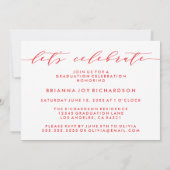 SIMPLE MODERNE ARCH SCRIPT GRADUCATION INVITATION (Dos)