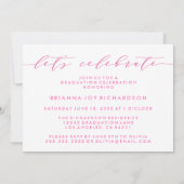 SIMPLE MODERNE ARCH SCRIPT GRADUCATION INVITATION (Dos)