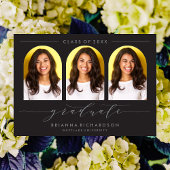 SIMPLE MODERNE ARCH SCRIPT GRADUCATION INVITATION