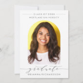 SIMPLE MODERNE ARCH SCRIPT GRADUCATION INVITATION (Devant)