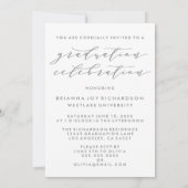 SIMPLE MODERNE ARCH SCRIPT GRADUCATION INVITATION (Dos)