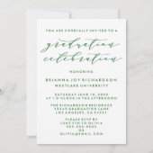 SIMPLE MODERNE ARCH SCRIPT GRADUCATION INVITATION (Dos)